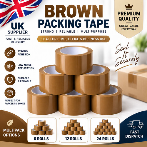 Brown low noise packaging tape - noise,