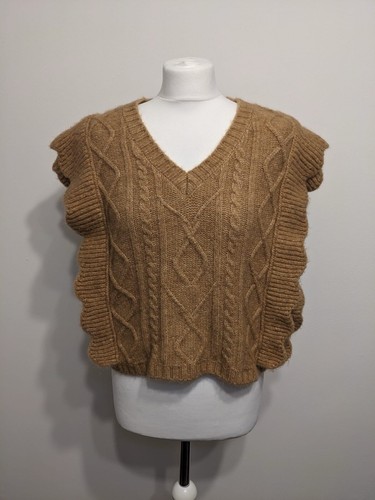 Zara tan brown alpaca wool - zara,