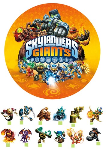 Skylanders cake topper cut - cake,