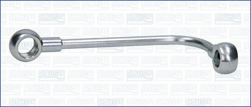 Turbocharger oil pipe - pipe, fits