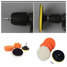 5Pcs Buffer Polisher Drill Attachment Car Wheel Buffing Pad Polishing Mop Set