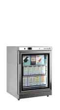 BRAND NEW TEFCOLD UF200VSG STAINLESS STEEL GLASS DOOR DISPLAY ICE CREAM FREEZER