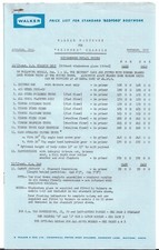 Bedford Walker Conversions Prices & Optional Extras 1965-66 UK Market Brochure