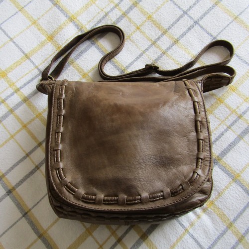 Ava leather brown crossbody