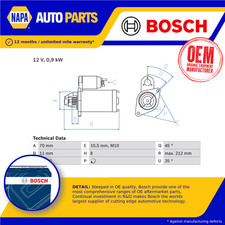 Starter Motor fits NISSAN