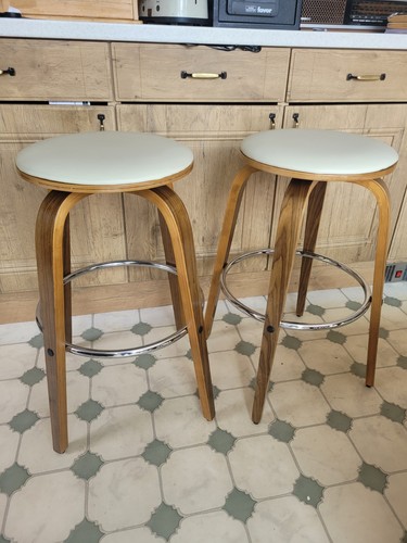 Two swivel bar stools - swivel,