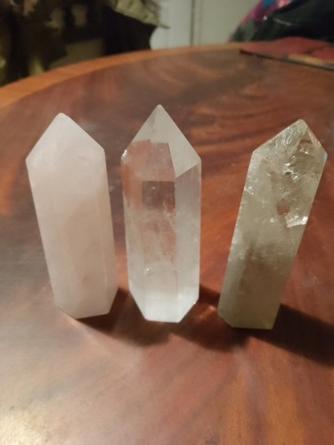 Three large quartz - large, crystal