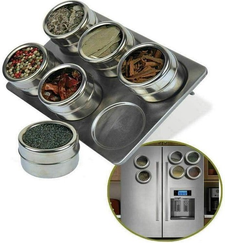 6pcs magnetic spice rack - magnetic, set