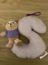 Home Furnishing / Decoration - Purple Letter S Sign  With Teddy Bear