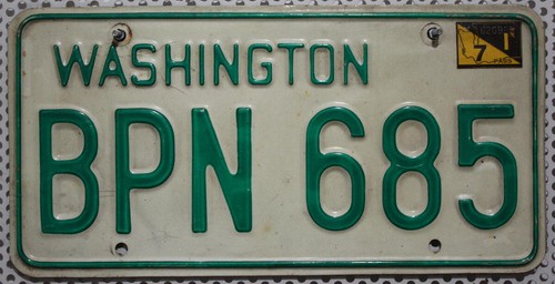 Washington license plate 1971 - washington,
