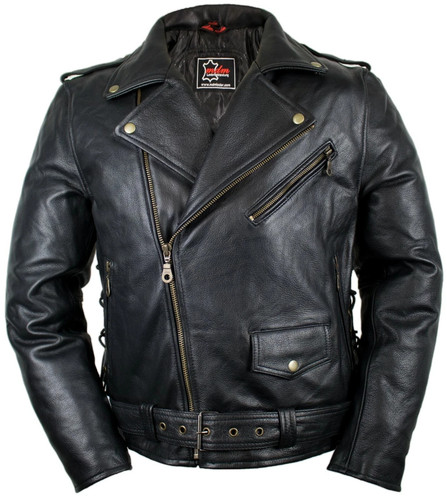 Motorcycle chopper leather