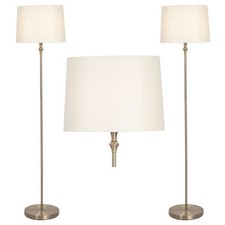 Set of 2 Antique Brass Floor