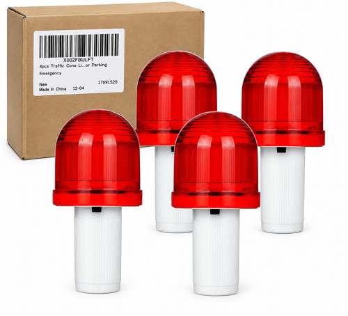 4pcs red traffic - cone, warning