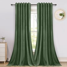 Blackout Velvet Curtains Pair