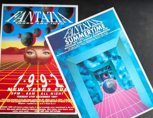 Rave flyers fantazia 1992 - rave,