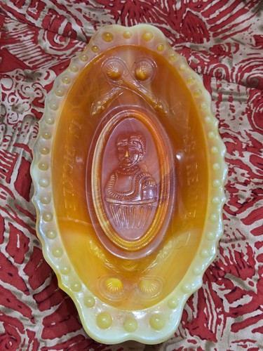 Boyd slag glass - pickle, dish