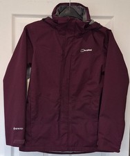 Ladies Berghaus Gore-tex Waterproof Jacket Hooded Purple Size 12