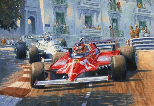 Gilles villeneuve ferrari - f1,