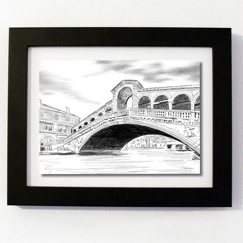 Rialto bridge venice italy - a5,