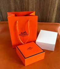Hermes Empty Jewellery Box + Bag