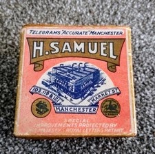 Vintage H.Samuel Pocket Watch Box.