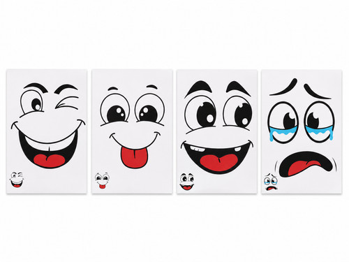 Funny cartoon face - 4x,