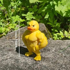 Muscle Duck Statue Funny 3D