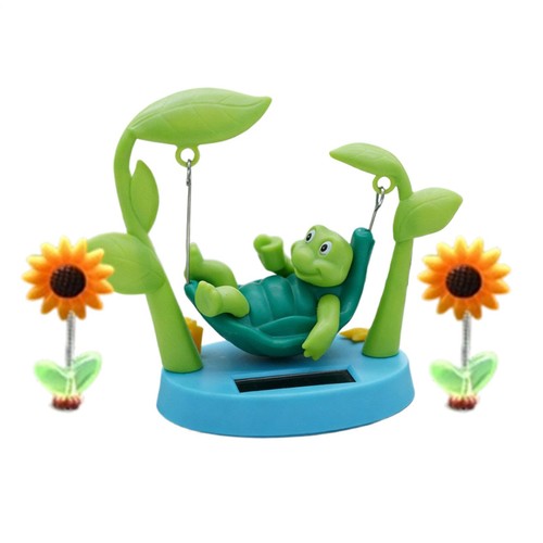 Solar powered swinging turtle - powered,