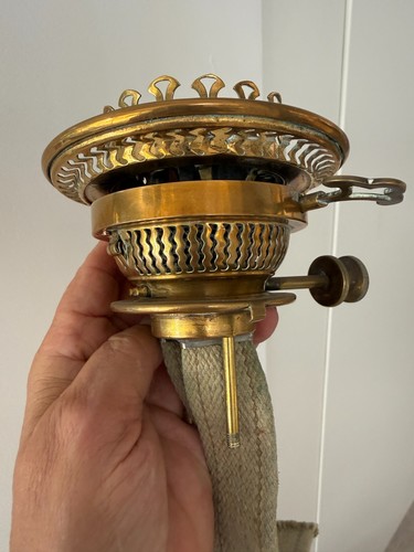 Antique brass duplex hinks - duplex,