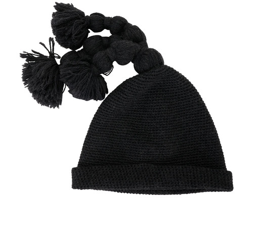 Prada beanie black wool women - black,