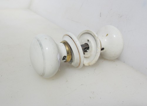Antique ceramic door knobs - door,