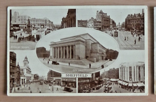 Postcard sheffield multi view - postcard,