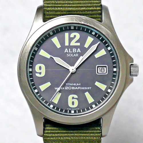 Seiko alba military watch - seiko,