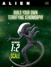 H R Giger Xenomorph 1:2 Scale Figurine Kit. Self Assembly.By Hachette Partworks.