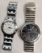 2 x Watches Ieke & Badus Quartz Stainless Steel High Quality USED Good Condition