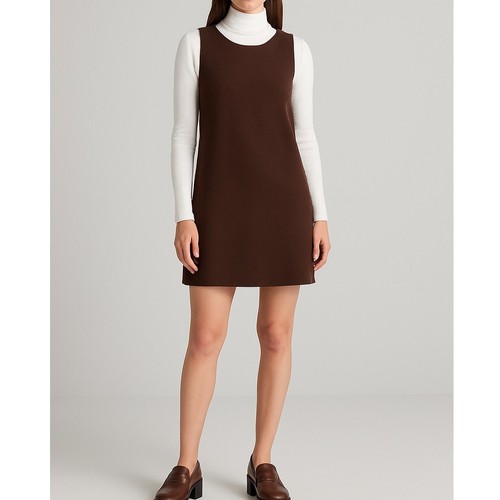 Vintage wool chocolate brown - wool,