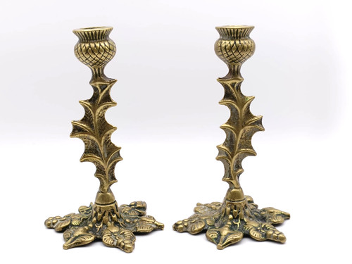 Vintage scottish thistle brass - vintage,