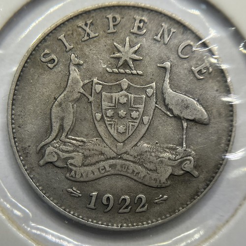 1922 sixpence coin good - coin,