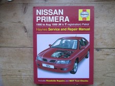 nissan primera service and repair manual 1990 - aug 1999 petrol