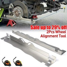 2Pcs Wheel Alignment Tool Toe Alignment Tool Plates Professional Stainless Steel