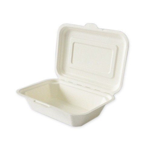 Baggasse takeaway clamshell - baggasse,