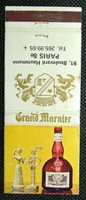Matchbook Grand Marnier Cognac Boulevard Haussmann Paris 8e Seita BK808
