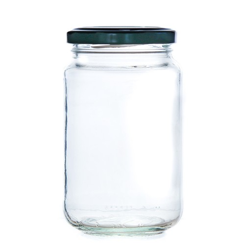 1lb glass jam jars - jam,