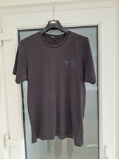 Adidas Y-3 Mens Black Short Sleeve Logo T Shirt - Size Medium