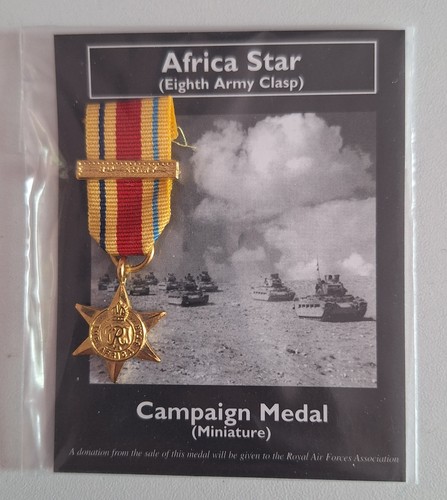 Miniature africa star medal - miniature,