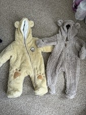 2 x Tk Maxx Baby Pram Suits Winter Clothes Never Worn Size 3-6 MTHS NEW