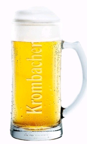 New krombacher beer - krombacher, glass