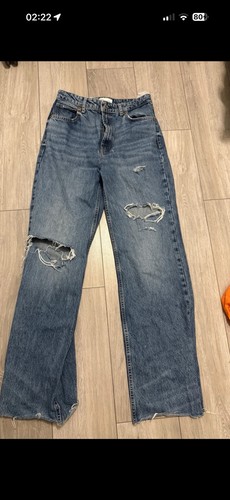 Zara high waisted jeans uk12 - zara,