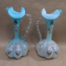 Antique pair Victorian Glass