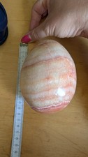 Extra Large Onyx Egg Stone 1.13kg, approx 15cm tall